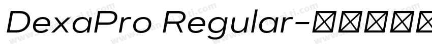 DexaPro Regular字体转换